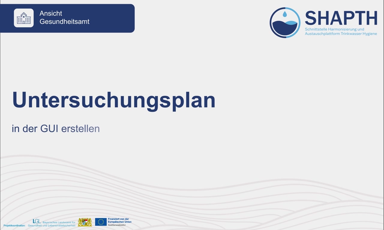 Einen Untersuchungsplan erstellen